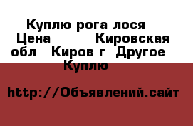 Куплю рога лося  › Цена ­ 500 - Кировская обл., Киров г. Другое » Куплю   